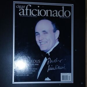 Black Framed Cigar Aficionado Magazine Cover